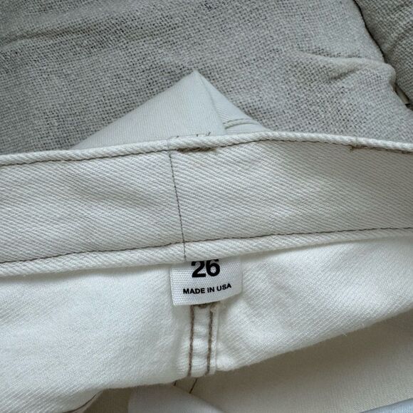 Wardrobe NYC White Jeans High Waisted Size 26 Minimalist Quiet Luxury - Picture 10 of 10